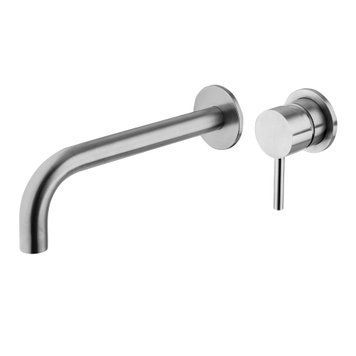 Смеситель для умывальника скрытого монтажа со скрытой частью Mariner Logica Inox LOX1000-IN+LOX0058-IN, Brushed Stainless Steel LOX1000-IN+LOX0058-IN фото