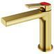 Змішувач для умивальника Mariner Vortex VOR9953-OBTL+SCU001-FLTL, Brushed Gold VOR9953-OBTL+SCU001-FLTL фото
