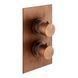 Смеситель скрытого монтажа с термостатом 2 функции Mariner Thermostatics TER5020-RS, Brushed Copper TER5020-RS фото