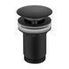 Донний клапан Click-clack без переливу Mariner washbasin accessories WLS4001-NO, Matte Black WLS4001-NO фото