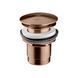 Донний клапан Click-clack з переливом Mariner Raptor 316L LOX4000-PRSTL, Brushed Copper LOX4000-PRSTL фото