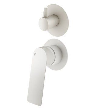Смеситель скрытого монтажа с дивертором на 3 функции Mariner Tao TAO1111-BO+DET1002-BO+DEV0030, Matte White TAO1111-BO+DET1002-BO+DEV0030 фото